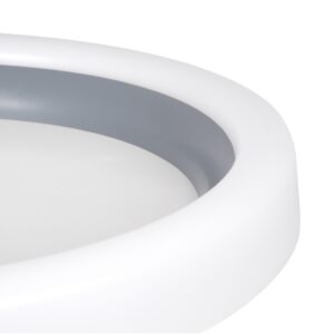 GloboStar® ARIANA 61036 Πλαφονιέρα Οροφής Κύκλος LED CCT 55W 6376lm 120° AC 220-240V – Εναλλαγή Φωτισμού μέσω Τηλεχειριστηρίου All In One Ψυχρό Λευκό 6000k+Φυσικό Λευκό 4500k+Θερμό Λευκό 2700k Dimmable Φ48cm – Ανθρακί – 3 Years Warranty