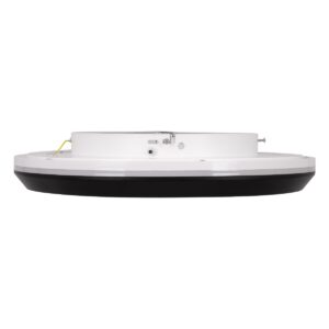 GloboStar® MELINA 61040 Πλαφονιέρα Οροφής Κύκλος LED CCT 55W 6376lm 120° AC 220-240V – Εναλλαγή Φωτισμού μέσω Τηλεχειριστηρίου All In One Ψυχρό Λευκό 6000k+Φυσικό Λευκό 4500k+Θερμό Λευκό 2700k Dimmable Φ48cm – Μαύρο – 3 Years Warranty