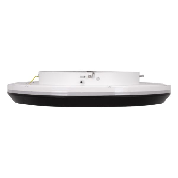 GloboStar® MELINA 61040 Πλαφονιέρα Οροφής Κύκλος LED CCT 55W 6376lm 120° AC 220-240V – Εναλλαγή Φωτισμού μέσω Τηλεχειριστηρίου All In One Ψυχρό Λευκό 6000k+Φυσικό Λευκό 4500k+Θερμό Λευκό 2700k Dimmable Φ48cm – Μαύρο – 3 Years Warranty