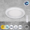 GloboStar® MELINA 61041 Πλαφονιέρα Οροφής Κύκλος LED CCT 55W 6376lm 120° AC 220-240V – Εναλλαγή Φωτισμού μέσω Τηλεχειριστηρίου All In One Ψυχρό Λευκό 6000k+Φυσικό Λευκό 4500k+Θερμό Λευκό 2700k Dimmable Φ48cm – Λευκό – 3 Years Warranty