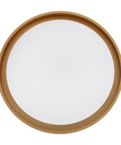 GloboStar® BARCHETTA 61048-P Κρεμαστή Πλαφονιέρα Οροφής LED CCT 72W 8306lm 120° AC 220-240V – Εναλλαγή Φωτισμού μέσω Τηλεχειριστηρίου All In One Ψυχρό 6000k+Φυσικό 4500k+Θερμό 2700k Dimmable Φ48cm – Λευκό με Χρυσό – 3 Years Warranty