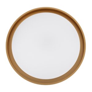 GloboStar® BARCHETTA 61048-P Κρεμαστή Πλαφονιέρα Οροφής LED CCT 72W 8306lm 120° AC 220-240V – Εναλλαγή Φωτισμού μέσω Τηλεχειριστηρίου All In One Ψυχρό 6000k+Φυσικό 4500k+Θερμό 2700k Dimmable Φ48cm – Λευκό με Χρυσό – 3 Years Warranty