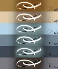 GloboStar® DEXTER 61049 Κρεμαστό Φωτιστικό Οροφής Design LED CCT 72W 8064lm 300° AC 220-240V – Εναλλαγή Φωτισμού μέσω Τηλεχειριστηρίου All In One Ψυχρό 6000k+Φυσικό 4500k+Θερμό 2700k Dimmable Φ56cm – Μαύρο – 3 Years Warranty