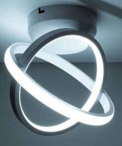 GloboStar® AMELIA 61053 Φωτιστικό Οροφής Design LED CCT 20W 2400lm 300° AC 220-240V – Εναλλαγή Φωτισμού μέσω Διακόπτη On/Off All In One Ψυχρό 6000k+Φυσικό 4500k+Θερμό 2700k Μ24.5 x Π16 x Υ25cm – Λευκό