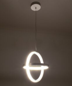 GloboStar® ALICE 61056 Κρεμαστό Φωτιστικό Οροφής Design LED CCT 20W 2400lm 300° AC 220-240V – Εναλλαγή Φωτισμού μέσω Διακόπτη On/Off All In One Ψυχρό 6000k+Φυσικό 4500k+Θερμό 2700k Μ25 x Π22 x Υ25cm – Λευκό