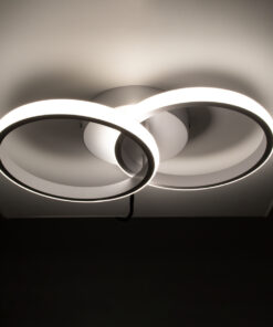 GloboStar® CORA 61059 Φωτιστικό Οροφής Design LED CCT 18W 2160lm 300° AC 220-240V – Εναλλαγή Φωτισμού μέσω Διακόπτη On/Off All In One Ψυχρό 6000k+Φυσικό 4500k+Θερμό 2700k Μ36 x Π20.5 x Υ7cm – Λευκό