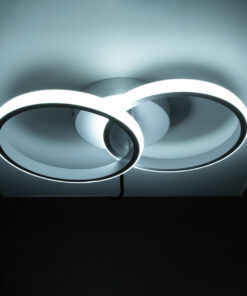 GloboStar® CORA 61059 Φωτιστικό Οροφής Design LED CCT 18W 2160lm 300° AC 220-240V – Εναλλαγή Φωτισμού μέσω Διακόπτη On/Off All In One Ψυχρό 6000k+Φυσικό 4500k+Θερμό 2700k Μ36 x Π20.5 x Υ7cm – Λευκό