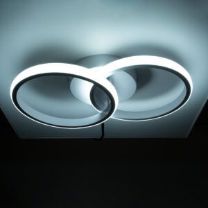 GloboStar® CORA 61059 Φωτιστικό Οροφής Design LED CCT 18W 2160lm 300° AC 220-240V – Εναλλαγή Φωτισμού μέσω Διακόπτη On/Off All In One Ψυχρό 6000k+Φυσικό 4500k+Θερμό 2700k Μ36 x Π20.5 x Υ7cm – Λευκό