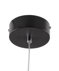 GloboStar® ROSE 61064 Κρεμαστό Φωτιστικό Οροφής Design LED CCT 22W 2640lm 300° AC 220-240V – Εναλλαγή Φωτισμού μέσω Διακόπτη On/Off All In One Ψυχρό 6000k+Φυσικό 4500k+Θερμό 2700k Μ24 x Π22 x Υ24cm – Μαύρο