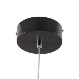 GloboStar® ROSE 61064 Κρεμαστό Φωτιστικό Οροφής Design LED CCT 22W 2640lm 300° AC 220-240V – Εναλλαγή Φωτισμού μέσω Διακόπτη On/Off All In One Ψυχρό 6000k+Φυσικό 4500k+Θερμό 2700k Μ24 x Π22 x Υ24cm – Μαύρο