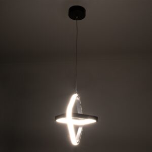 GloboStar® ROSE 61065 Κρεμαστό Φωτιστικό Οροφής Design LED CCT 22W 2640lm 300° AC 220-240V – Εναλλαγή Φωτισμού μέσω Διακόπτη On/Off All In One Ψυχρό 6000k+Φυσικό 4500k+Θερμό 2700k Μ24 x Π22 x Υ24cm – Λευκό