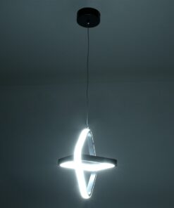 GloboStar® ROSE 61066 Κρεμαστό Φωτιστικό Οροφής Design LED CCT 22W 2640lm 300° AC 220-240V – Εναλλαγή Φωτισμού μέσω Διακόπτη On/Off All In One Ψυχρό 6000k+Φυσικό 4500k+Θερμό 2700k Μ24 x Π22 x Υ24cm – Χρυσό Βούρτσας