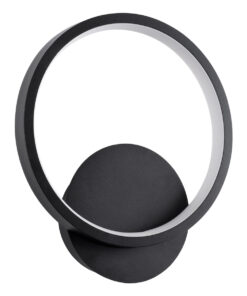 GloboStar® TED 61070 Φωτιστικό Τοίχου – Απλίκα Design LED CCT 9W 1080lm 300° AC 220-240V – Εναλλαγή Φωτισμού μέσω Διακόπτη On/Off All In One Ψυχρό 6000k+Φυσικό 4500k+Θερμό 2700k Μ20 x Π5.5 x Υ23cm – Μαύρο