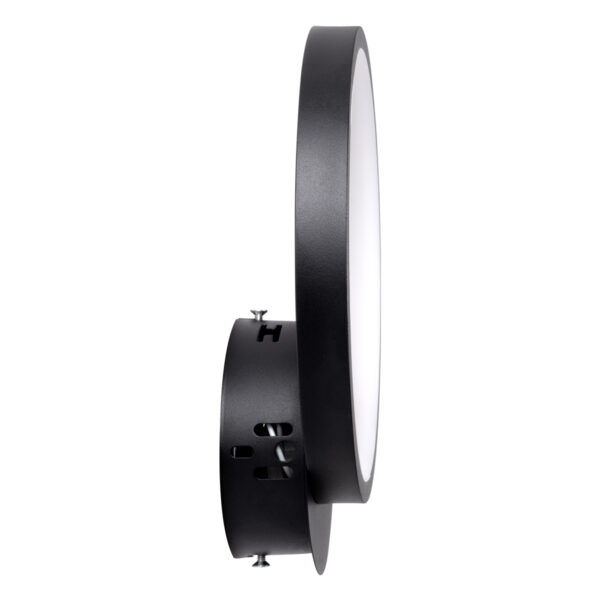 GloboStar® TED 61070 Φωτιστικό Τοίχου – Απλίκα Design LED CCT 9W 1080lm 300° AC 220-240V – Εναλλαγή Φωτισμού μέσω Διακόπτη On/Off All In One Ψυχρό 6000k+Φυσικό 4500k+Θερμό 2700k Μ20 x Π5.5 x Υ23cm – Μαύρο