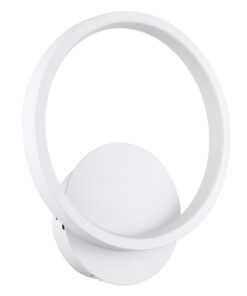 GloboStar® TED 61071 Φωτιστικό Τοίχου – Απλίκα Design LED CCT 9W 1080lm 300° AC 220-240V – Εναλλαγή Φωτισμού μέσω Διακόπτη On/Off All In One Ψυχρό 6000k+Φυσικό 4500k+Θερμό 2700k Μ20 x Π5.5 x Υ23cm – Λευκό