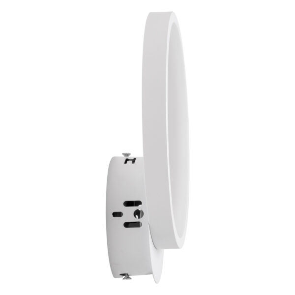 GloboStar® TED 61071 Φωτιστικό Τοίχου – Απλίκα Design LED CCT 9W 1080lm 300° AC 220-240V – Εναλλαγή Φωτισμού μέσω Διακόπτη On/Off All In One Ψυχρό 6000k+Φυσικό 4500k+Θερμό 2700k Μ20 x Π5.5 x Υ23cm – Λευκό