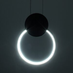 GloboStar® CYCLOS 61074 Κρεμαστό Φωτιστικό Οροφής Design LED CCT 9W 1080lm 300° AC 220-240V – Εναλλαγή Φωτισμού μέσω Διακόπτη On/Off All In One Ψυχρό 6000k+Φυσικό 4500k+Θερμό 2700k Μ21 x Π2.3 x Υ26.5cm – Λευκό