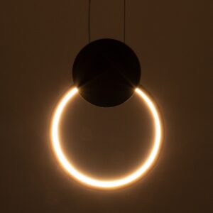 GloboStar® CYCLOS 61074 Κρεμαστό Φωτιστικό Οροφής Design LED CCT 9W 1080lm 300° AC 220-240V – Εναλλαγή Φωτισμού μέσω Διακόπτη On/Off All In One Ψυχρό 6000k+Φυσικό 4500k+Θερμό 2700k Μ21 x Π2.3 x Υ26.5cm – Λευκό