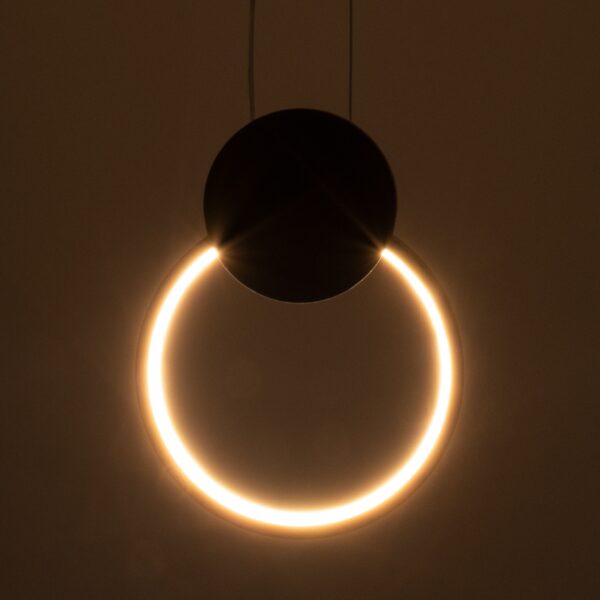 GloboStar® CYCLOS 61074 Κρεμαστό Φωτιστικό Οροφής Design LED CCT 9W 1080lm 300° AC 220-240V – Εναλλαγή Φωτισμού μέσω Διακόπτη On/Off All In One Ψυχρό 6000k+Φυσικό 4500k+Θερμό 2700k Μ21 x Π2.3 x Υ26.5cm – Λευκό