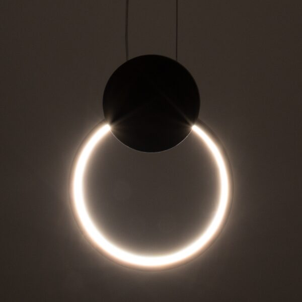 GloboStar® CYCLOS 61074 Κρεμαστό Φωτιστικό Οροφής Design LED CCT 9W 1080lm 300° AC 220-240V – Εναλλαγή Φωτισμού μέσω Διακόπτη On/Off All In One Ψυχρό 6000k+Φυσικό 4500k+Θερμό 2700k Μ21 x Π2.3 x Υ26.5cm – Λευκό