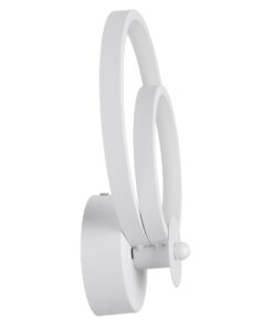 GloboStar® FREDDIE 61077 Φωτιστικό Τοίχου – Απλίκα Design LED CCT 15W 1800lm 300° AC 220-240V – Εναλλαγή Φωτισμού μέσω Διακόπτη On/Off All In One Ψυχρό 6000k+Φυσικό 4500k+Θερμό 2700k Μ20 x Π7.5 x Υ25cm – Λευκό