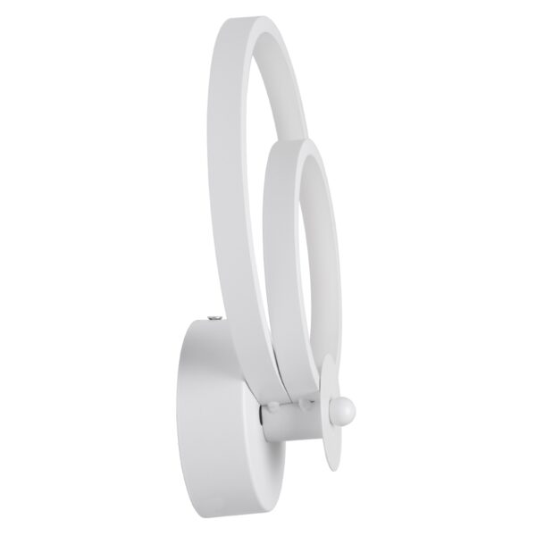 GloboStar® FREDDIE 61077 Φωτιστικό Τοίχου – Απλίκα Design LED CCT 15W 1800lm 300° AC 220-240V – Εναλλαγή Φωτισμού μέσω Διακόπτη On/Off All In One Ψυχρό 6000k+Φυσικό 4500k+Θερμό 2700k Μ20 x Π7.5 x Υ25cm – Λευκό