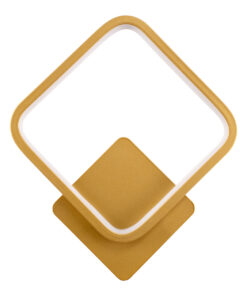 GloboStar® LENA 61081 Φωτιστικό Τοίχου – Απλίκα Design LED CCT 12W 1440lm 300° AC 220-240V – Εναλλαγή Φωτισμού μέσω Διακόπτη On/Off All In One Ψυχρό 6000k+Φυσικό 4500k+Θερμό 2700k Μ25 x Π5.5 x Υ29.5cm – Χρυσό Βούρτσας