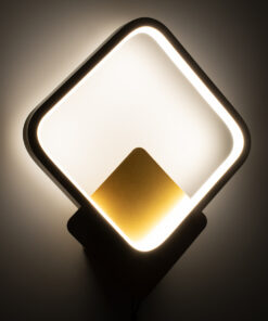 GloboStar® LENA 61081 Φωτιστικό Τοίχου – Απλίκα Design LED CCT 12W 1440lm 300° AC 220-240V – Εναλλαγή Φωτισμού μέσω Διακόπτη On/Off All In One Ψυχρό 6000k+Φυσικό 4500k+Θερμό 2700k Μ25 x Π5.5 x Υ29.5cm – Χρυσό Βούρτσας