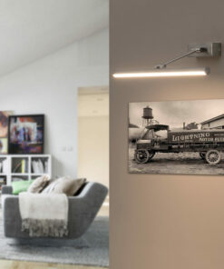 MAGRITTE-2 LED MATT NICKEL PICTURE WALL LIGHT 8W FARO – 61081