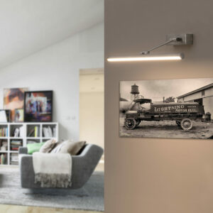 MAGRITTE-2 LED MATT NICKEL PICTURE WALL LIGHT 8W  FARO – 61081