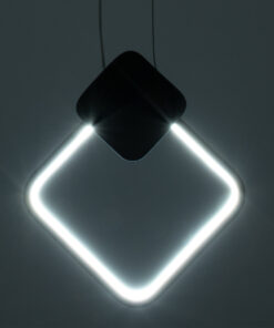 GloboStar® MARY 61082 Κρεμαστό Φωτιστικό Οροφής Design LED CCT 12W 1440lm 300° AC 220-240V – Εναλλαγή Φωτισμού μέσω Διακόπτη On/Off All In One Ψυχρό 6000k+Φυσικό 4500k+Θερμό 2700k Μ20 x Π2.3 x Υ28.5cm – Μαύρο