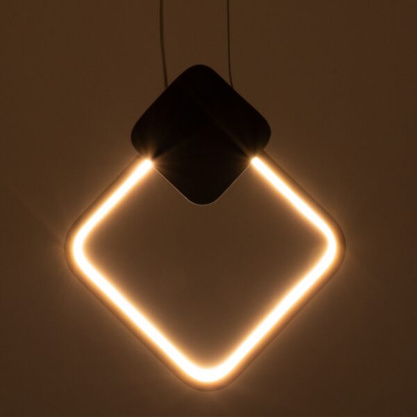 GloboStar® MARY 61083 Κρεμαστό Φωτιστικό Οροφής Design LED CCT 12W 1440lm 300° AC 220-240V – Εναλλαγή Φωτισμού μέσω Διακόπτη On/Off All In One Ψυχρό 6000k+Φυσικό 4500k+Θερμό 2700k Μ20 x Π2.3 x Υ28.5cm – Λευκό