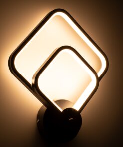 GloboStar® ANNA 61085 Φωτιστικό Τοίχου – Απλίκα Design LED CCT 15W 1800lm 300° AC 220-240V – Εναλλαγή Φωτισμού μέσω Διακόπτη On/Off All In One Ψυχρό 6000k+Φυσικό 4500k+Θερμό 2700k Μ25 x Π8 x Υ30cm – Μαύρο