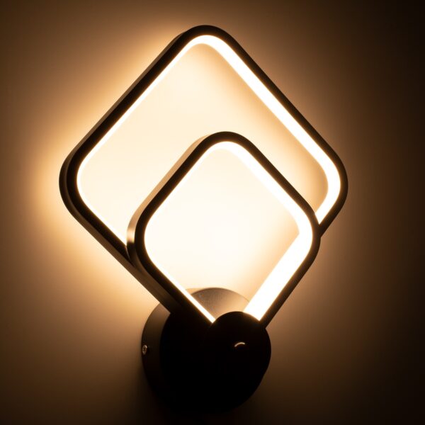 GloboStar® ANNA 61085 Φωτιστικό Τοίχου – Απλίκα Design LED CCT 15W 1800lm 300° AC 220-240V – Εναλλαγή Φωτισμού μέσω Διακόπτη On/Off All In One Ψυχρό 6000k+Φυσικό 4500k+Θερμό 2700k Μ25 x Π8 x Υ30cm – Μαύρο