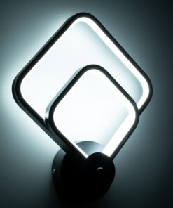 GloboStar® ANNA 61085 Φωτιστικό Τοίχου – Απλίκα Design LED CCT 15W 1800lm 300° AC 220-240V – Εναλλαγή Φωτισμού μέσω Διακόπτη On/Off All In One Ψυχρό 6000k+Φυσικό 4500k+Θερμό 2700k Μ25 x Π8 x Υ30cm – Μαύρο