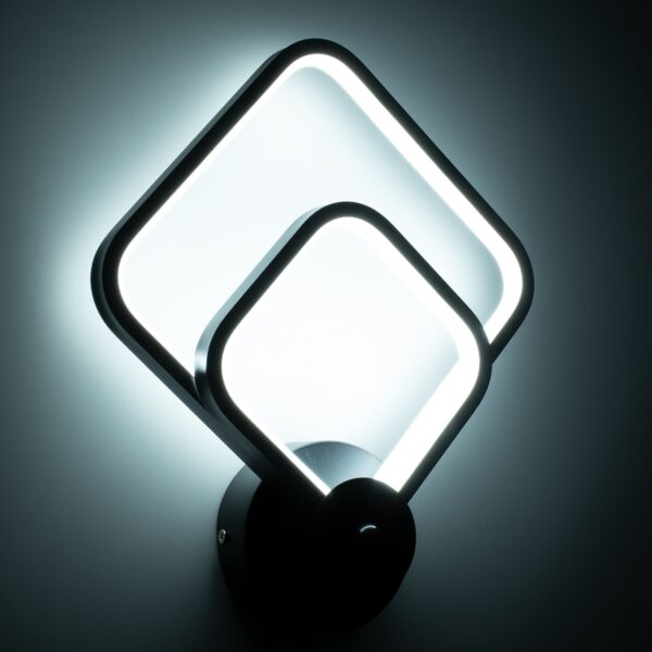 GloboStar® ANNA 61085 Φωτιστικό Τοίχου – Απλίκα Design LED CCT 15W 1800lm 300° AC 220-240V – Εναλλαγή Φωτισμού μέσω Διακόπτη On/Off All In One Ψυχρό 6000k+Φυσικό 4500k+Θερμό 2700k Μ25 x Π8 x Υ30cm – Μαύρο