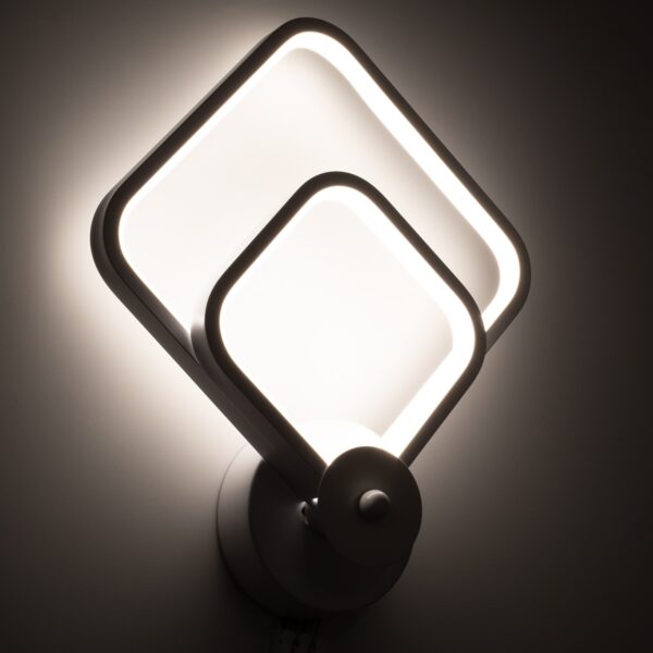 GloboStar® ANNA 61086 Φωτιστικό Τοίχου – Απλίκα Design LED CCT 15W 1800lm 300° AC 220-240V – Εναλλαγή Φωτισμού μέσω Διακόπτη On/Off All In One Ψυχρό 6000k+Φυσικό 4500k+Θερμό 2700k Μ25 x Π8 x Υ30cm – Λευκό