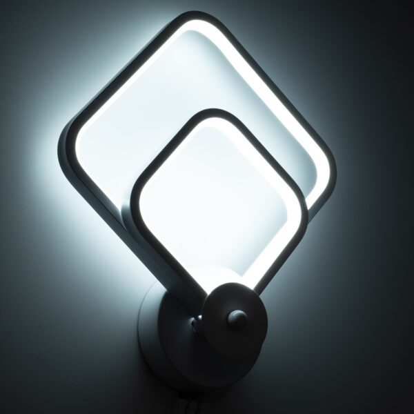 GloboStar® ANNA 61086 Φωτιστικό Τοίχου – Απλίκα Design LED CCT 15W 1800lm 300° AC 220-240V – Εναλλαγή Φωτισμού μέσω Διακόπτη On/Off All In One Ψυχρό 6000k+Φυσικό 4500k+Θερμό 2700k Μ25 x Π8 x Υ30cm – Λευκό