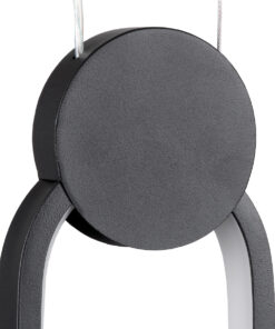 GloboStar® ILDI 61088 Κρεμαστό Φωτιστικό Οροφής Design LED CCT 12W 1440lm 300° AC 220-240V – Εναλλαγή Φωτισμού μέσω Διακόπτη On/Off All In One Ψυχρό 6000k+Φυσικό 4500k+Θερμό 2700k Μ10 x Π2.3 x Υ38cm – Μαύρο