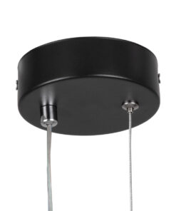 GloboStar® ILDI 61088 Κρεμαστό Φωτιστικό Οροφής Design LED CCT 12W 1440lm 300° AC 220-240V – Εναλλαγή Φωτισμού μέσω Διακόπτη On/Off All In One Ψυχρό 6000k+Φυσικό 4500k+Θερμό 2700k Μ10 x Π2.3 x Υ38cm – Μαύρο