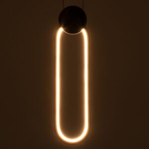 GloboStar® ILDI 61090 Κρεμαστό Φωτιστικό Οροφής Design LED CCT 12W 1440lm 300° AC 220-240V – Εναλλαγή Φωτισμού μέσω Διακόπτη On/Off All In One Ψυχρό 6000k+Φυσικό 4500k+Θερμό 2700k Μ10 x Π2.3 x Υ38cm – Χρυσό Βούρτσας
