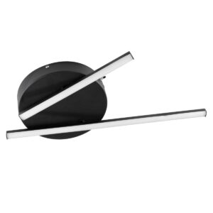 GloboStar® DRACO 61091 Φωτιστικό Οροφής Γραμμικό Linear Design LED CCT 36W 4428lm 120° AC 220-240V – Εναλλαγή Φωτισμού μέσω Τηλεχειριστηρίου All In One Ψυχρό 6000k+Φυσικό 4500k+Θερμό 2700k Dimmable Φ50 x Υ6cm – Μαύρο – 3 Years Warranty