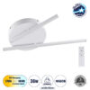 GloboStar® DRACO 61092 Φωτιστικό Οροφής Γραμμικό Linear Design LED CCT 36W 4428lm 120° AC 220-240V – Εναλλαγή Φωτισμού μέσω Τηλεχειριστηρίου All In One Ψυχρό 6000k+Φυσικό 4500k+Θερμό 2700k Dimmable Φ50 x Υ6cm – Λευκό – 3 Years Warranty