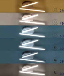 GloboStar® DRACO 61091 Φωτιστικό Οροφής Γραμμικό Linear Design LED CCT 36W 4428lm 120° AC 220-240V – Εναλλαγή Φωτισμού μέσω Τηλεχειριστηρίου All In One Ψυχρό 6000k+Φυσικό 4500k+Θερμό 2700k Dimmable Φ50 x Υ6cm – Μαύρο – 3 Years Warranty