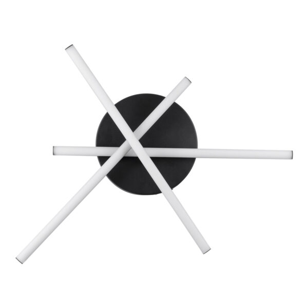 GloboStar® DRACO 61093 Φωτιστικό Οροφής Γραμμικό Linear Design LED CCT 45W 5535lm 120° AC 220-240V – Εναλλαγή Φωτισμού μέσω Τηλεχειριστηρίου All In One Ψυχρό 6000k+Φυσικό 4500k+Θερμό 2700k Dimmable Φ50 x Υ11cm – Μαύρο – 3 Years Warranty