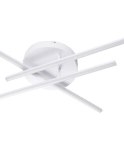 GloboStar® DRACO 61094 Φωτιστικό Οροφής Γραμμικό Linear Design LED CCT 45W 5535lm 120° AC 220-240V – Εναλλαγή Φωτισμού μέσω Τηλεχειριστηρίου All In One Ψυχρό 6000k+Φυσικό 4500k+Θερμό 2700k Dimmable Φ50 x Υ11cm – Λευκό – 3 Years Warranty