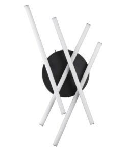 GloboStar® DRACO 61095 Φωτιστικό Οροφής Γραμμικό Linear Design LED CCT 60W 7380lm 120° AC 220-240V – Εναλλαγή Φωτισμού μέσω Τηλεχειριστηρίου All In One Ψυχρό 6000k+Φυσικό 4500k+Θερμό 2700k Dimmable Φ60 x Υ11cm – Μαύρο – 3 Years Warranty