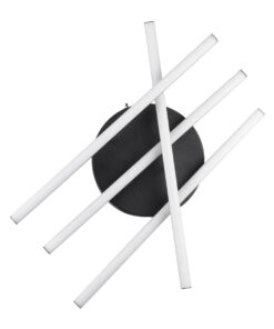 GloboStar® DRACO 61095 Φωτιστικό Οροφής Γραμμικό Linear Design LED CCT 60W 7380lm 120° AC 220-240V – Εναλλαγή Φωτισμού μέσω Τηλεχειριστηρίου All In One Ψυχρό 6000k+Φυσικό 4500k+Θερμό 2700k Dimmable Φ60 x Υ11cm – Μαύρο – 3 Years Warranty