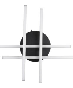 GloboStar® DRACO 61095 Φωτιστικό Οροφής Γραμμικό Linear Design LED CCT 60W 7380lm 120° AC 220-240V – Εναλλαγή Φωτισμού μέσω Τηλεχειριστηρίου All In One Ψυχρό 6000k+Φυσικό 4500k+Θερμό 2700k Dimmable Φ60 x Υ11cm – Μαύρο – 3 Years Warranty