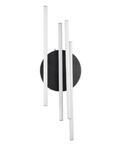 GloboStar® DRACO 61095 Φωτιστικό Οροφής Γραμμικό Linear Design LED CCT 60W 7380lm 120° AC 220-240V – Εναλλαγή Φωτισμού μέσω Τηλεχειριστηρίου All In One Ψυχρό 6000k+Φυσικό 4500k+Θερμό 2700k Dimmable Φ60 x Υ11cm – Μαύρο – 3 Years Warranty